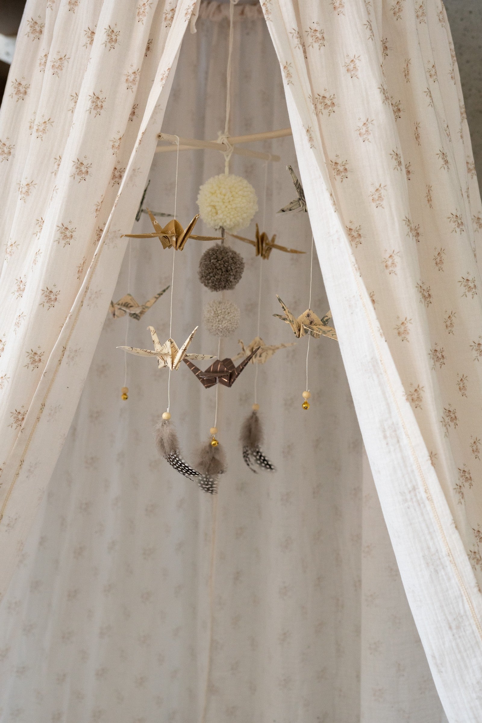 Katoenen Hangende Luifel Met Bohemien Bloemdecoratiestijl by moi mili