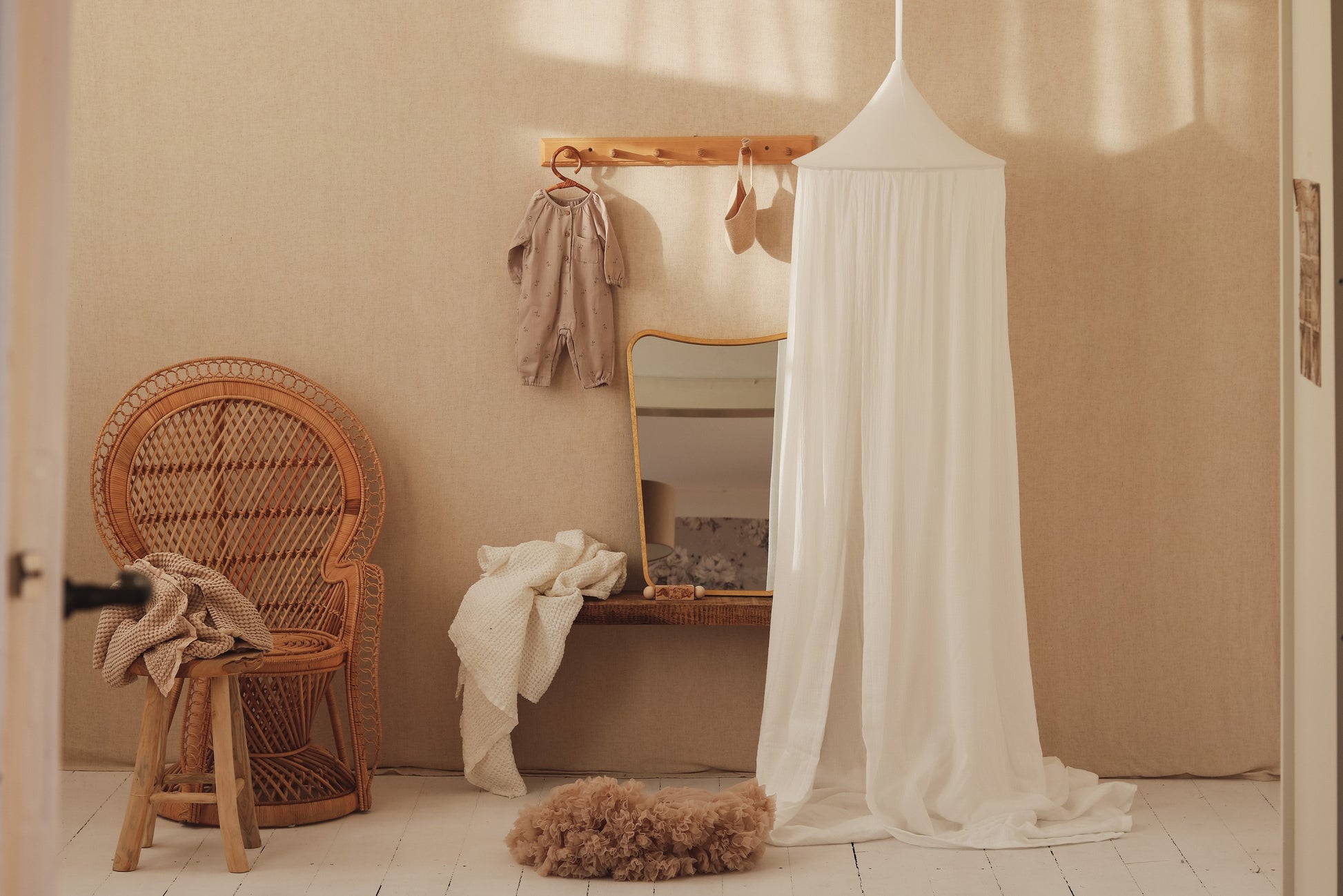 Organische Katoenen Luifel CremeKleur Zacht Comfortabel by moi mili