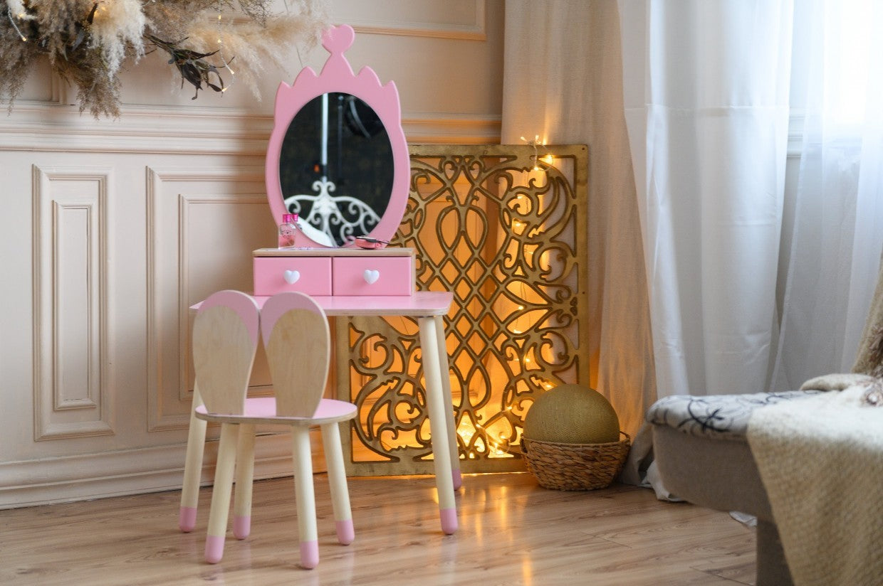 Prinsessen Schoonheidstafel Met Spiegel Kroon Speelset by Family-scl