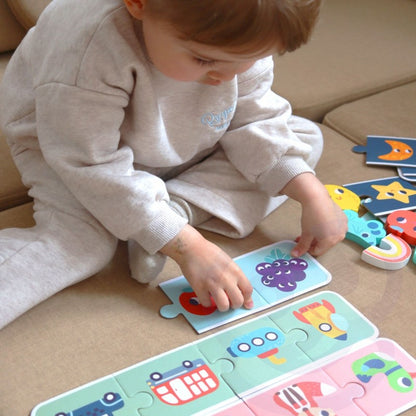 Houten Zintuiglijke Geheugenpuzzel Met Tegels Schermvrij by Woopie Let's Go Green