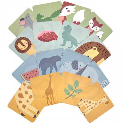 Houten Wiebeltoren Vaardigheidsspel Dieren Pastelkleuren by Woopie Let's Go Green